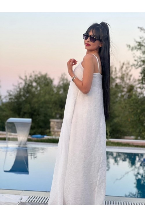 Perry İp Askılı Astarlı Kadın Elbise – Yazlık Şık ve Rahat Elbise Modeli