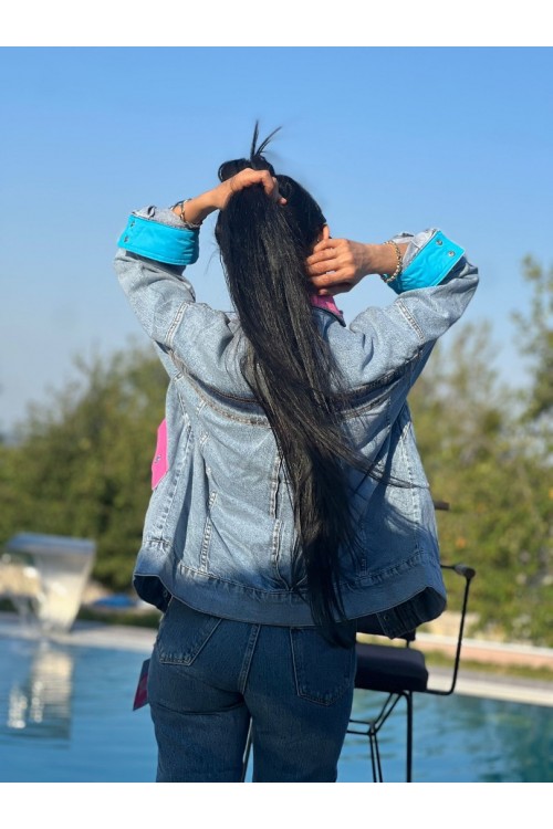 Açık Mavi Kadın Kot Ceket – Klasik Denim Şık ve Rahat Mevsimlik Ceket Modeli